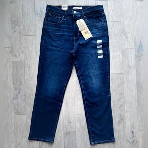 Levi's High Rise Straight Crop Leg Jeans 724 - 30